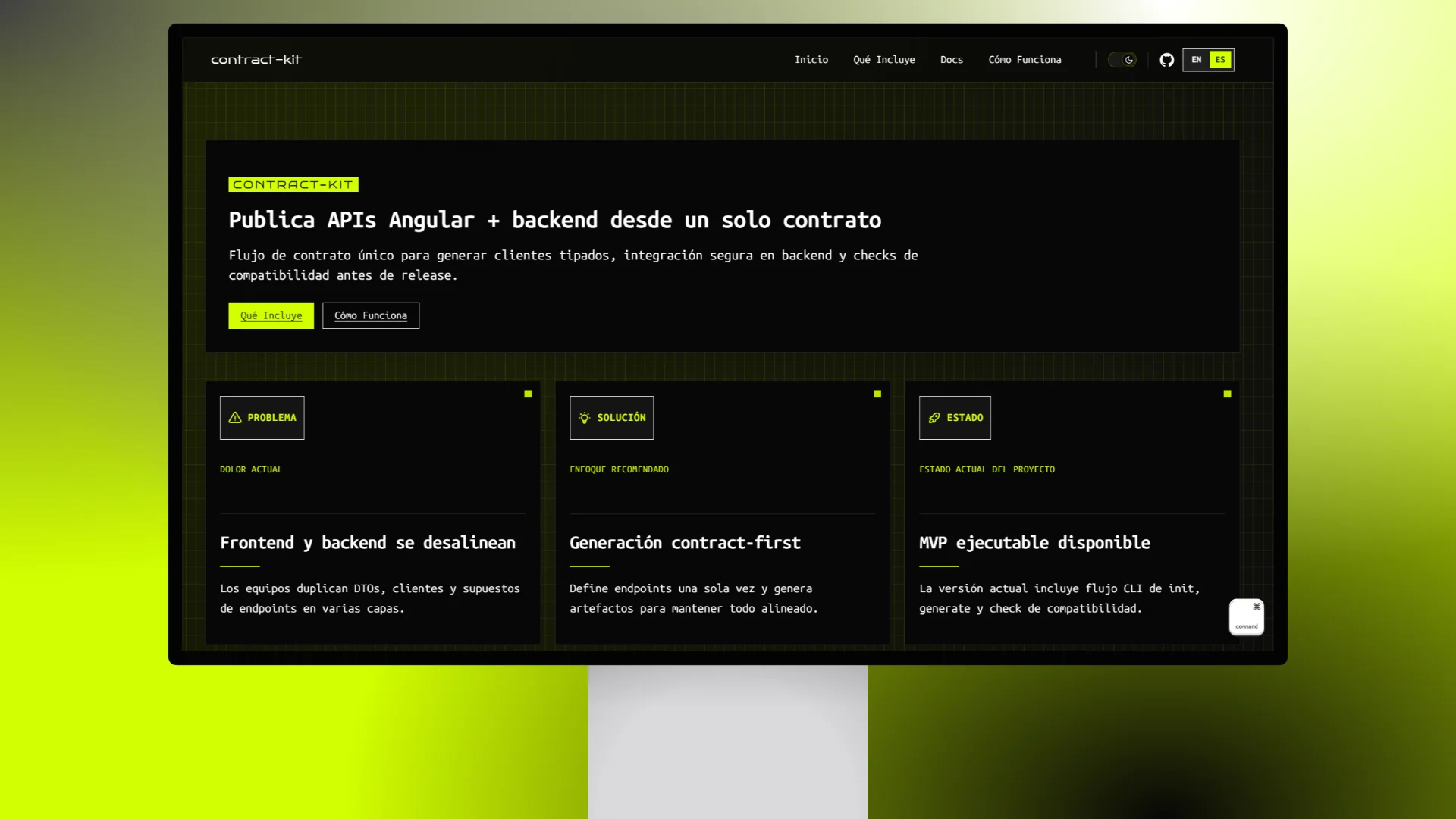 Contract-kit — Generador de contratos API