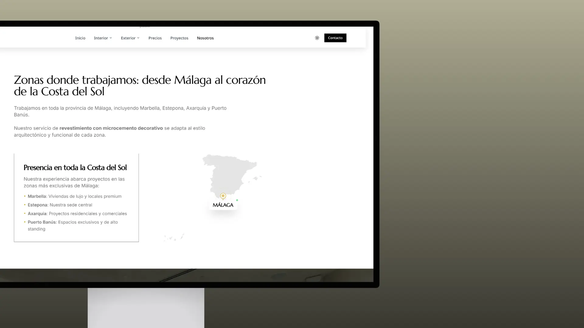 GM Microcementos Website - 10